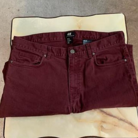 H&M Other - H & M  Slim fit maroon jeans